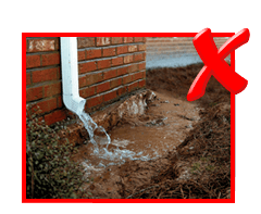 Drainage Downspouts Flood Catch Basin Debris Clogging Flooding