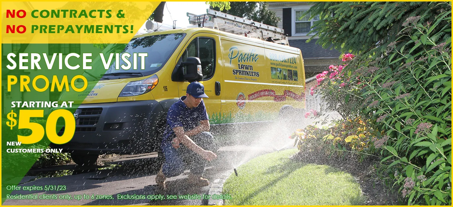 Pacific Lawn Sprinklers Service Call