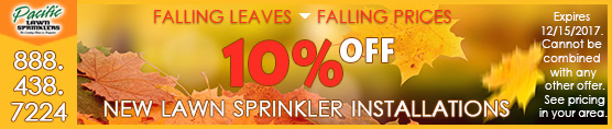 10% off Sprinkler Installations