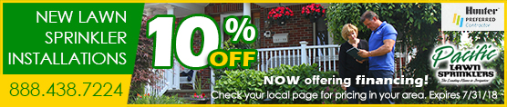 10% off Sprinkler Installations