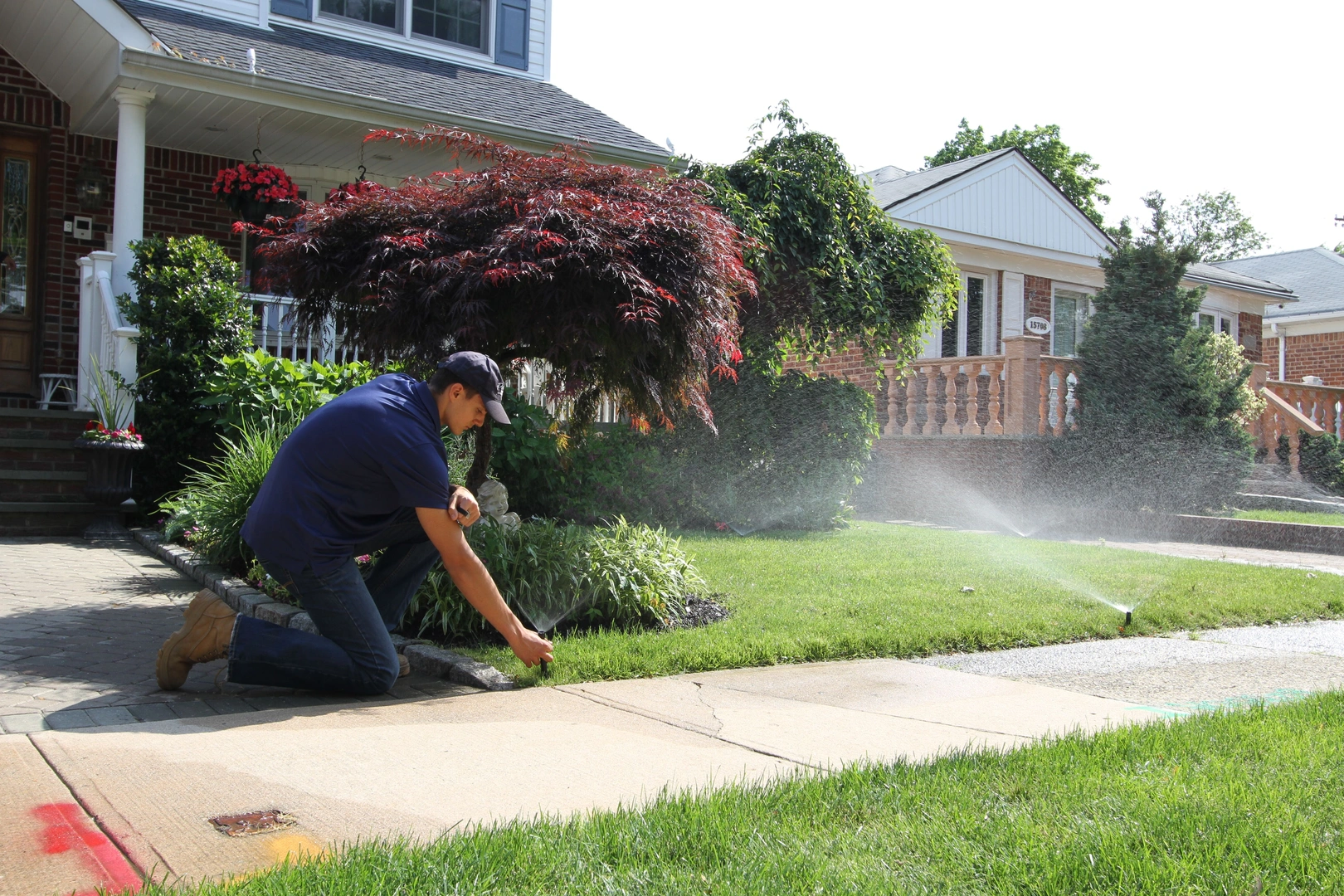 Pacific Lawn Sprinklers service van