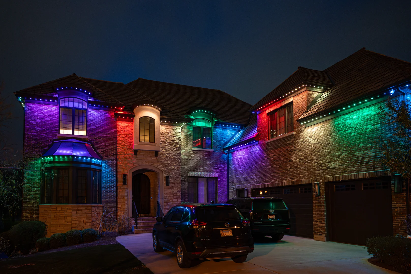 Permanent outdoor lighting installed by Pacific Lawn Sprinklers